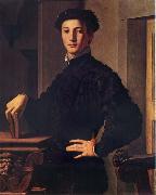 BRONZINO, Agnolo Portrait of a young man oil